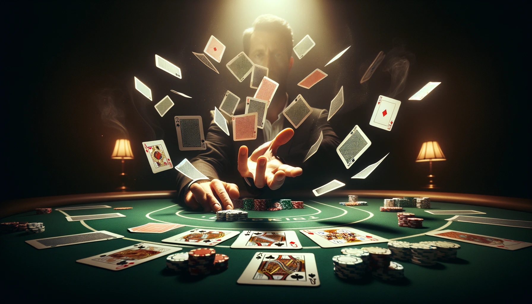 La distribution des cartes au poker