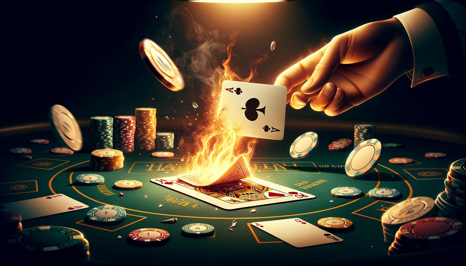 Pourquoi brûler une carte au poker?